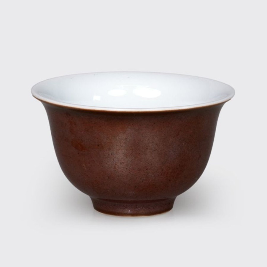 Teaware Mei Leaf | Purple Iron Glaze - Jingdezhen Porcelain Cup